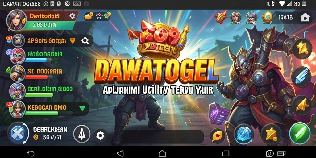 Tampilan antarmuka DAWATOGEL yang intuitif dan fungsional.