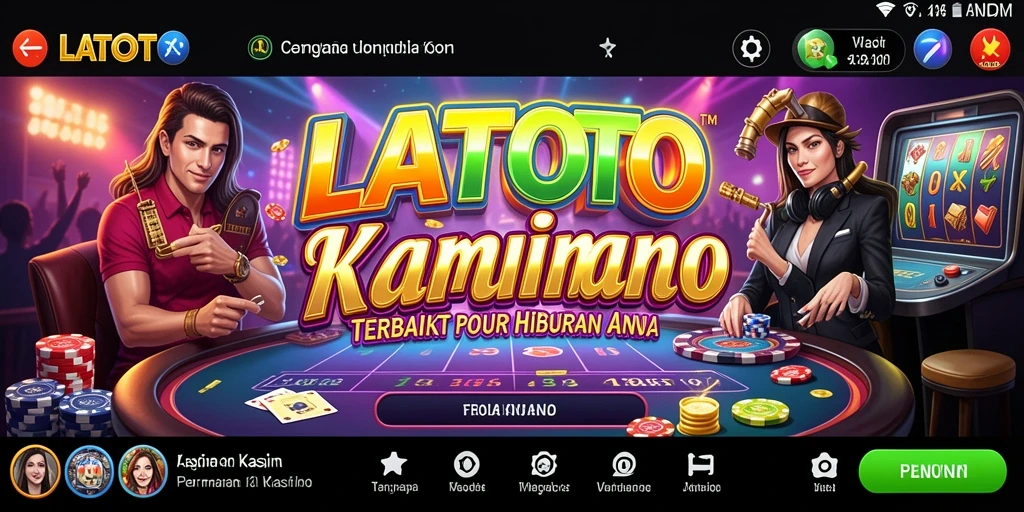 Screenshoot LATOTO menampilkan gameplay seru dalam permainan Kasino.