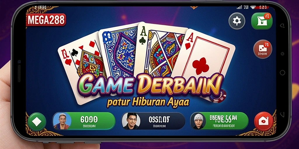 Tampilan gameplay seru dari MEGA288 saat bermain Domino.
