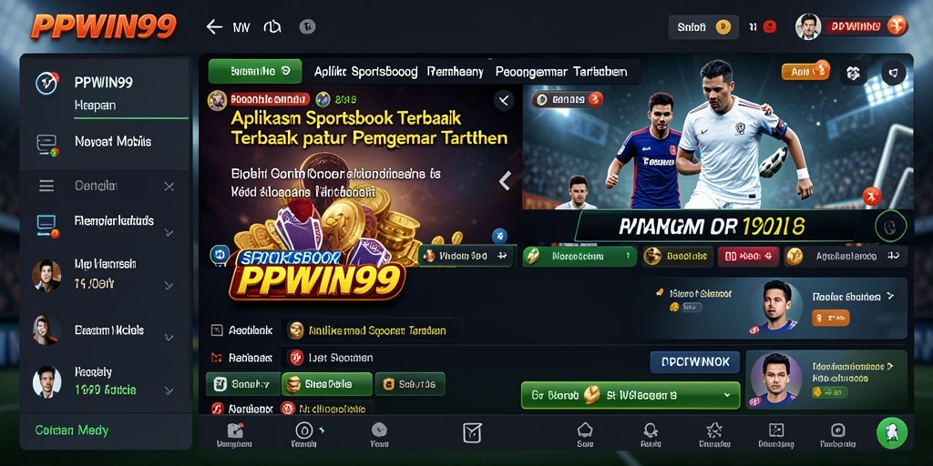 Tampilan menarik dari gameplay PPWIN99 di aplikasi Sportsbook.