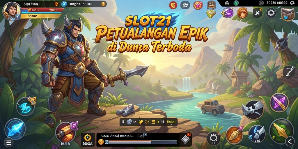 Screenshot gameplay SLOT21 menampilkan dunia terbuka yang luas dan indah.